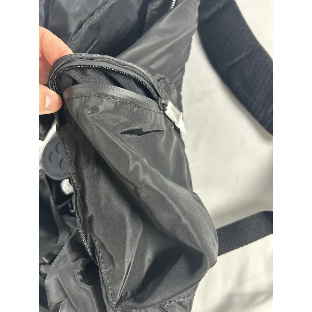 NWT Sweaty Betty Nylon Rucksack Backpack Black Lightweight Travel Gym Everyday